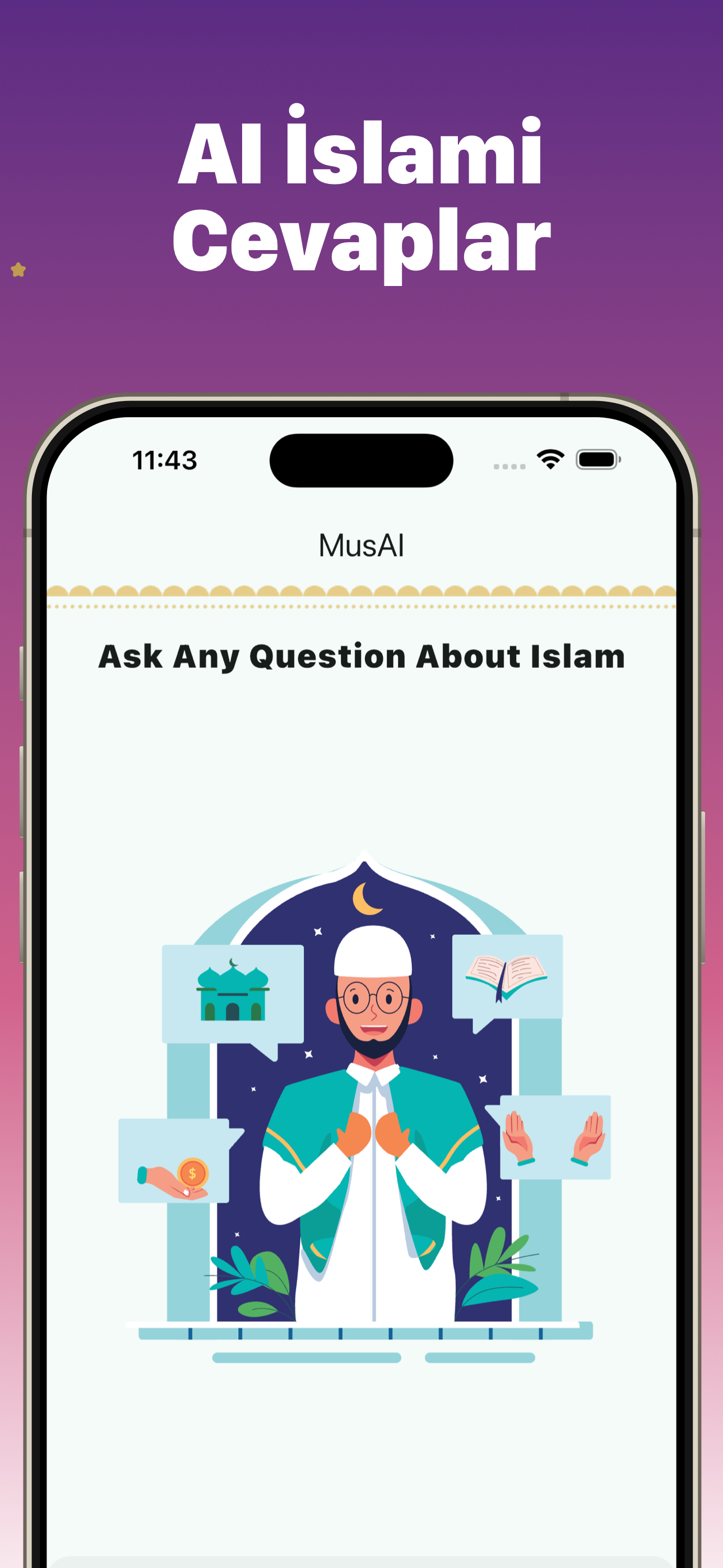 MusAI — Muslim Expert AI Islamic assistant ready to answer any question about Islam