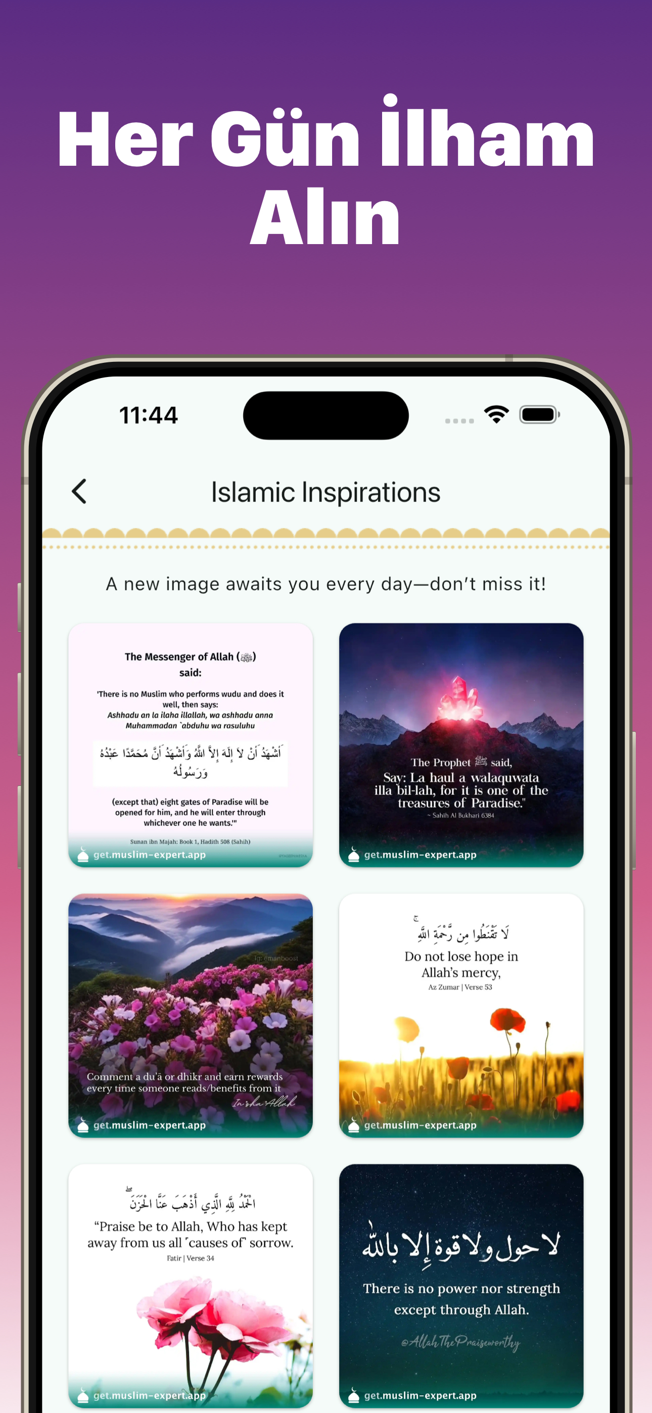 Muslim Expert daily Islamic inspirations with hadith quotes and beautiful images